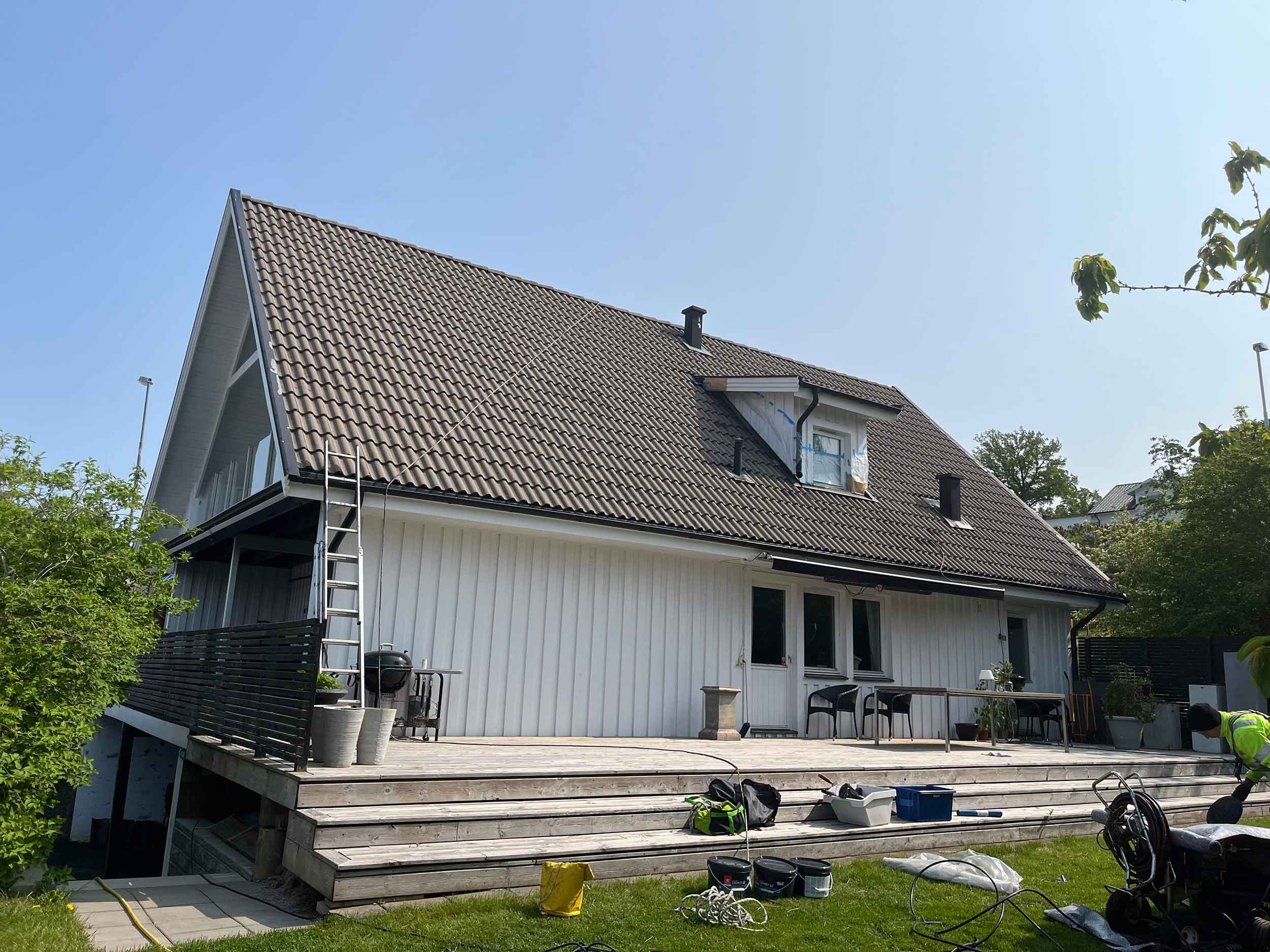 Villa med solceller