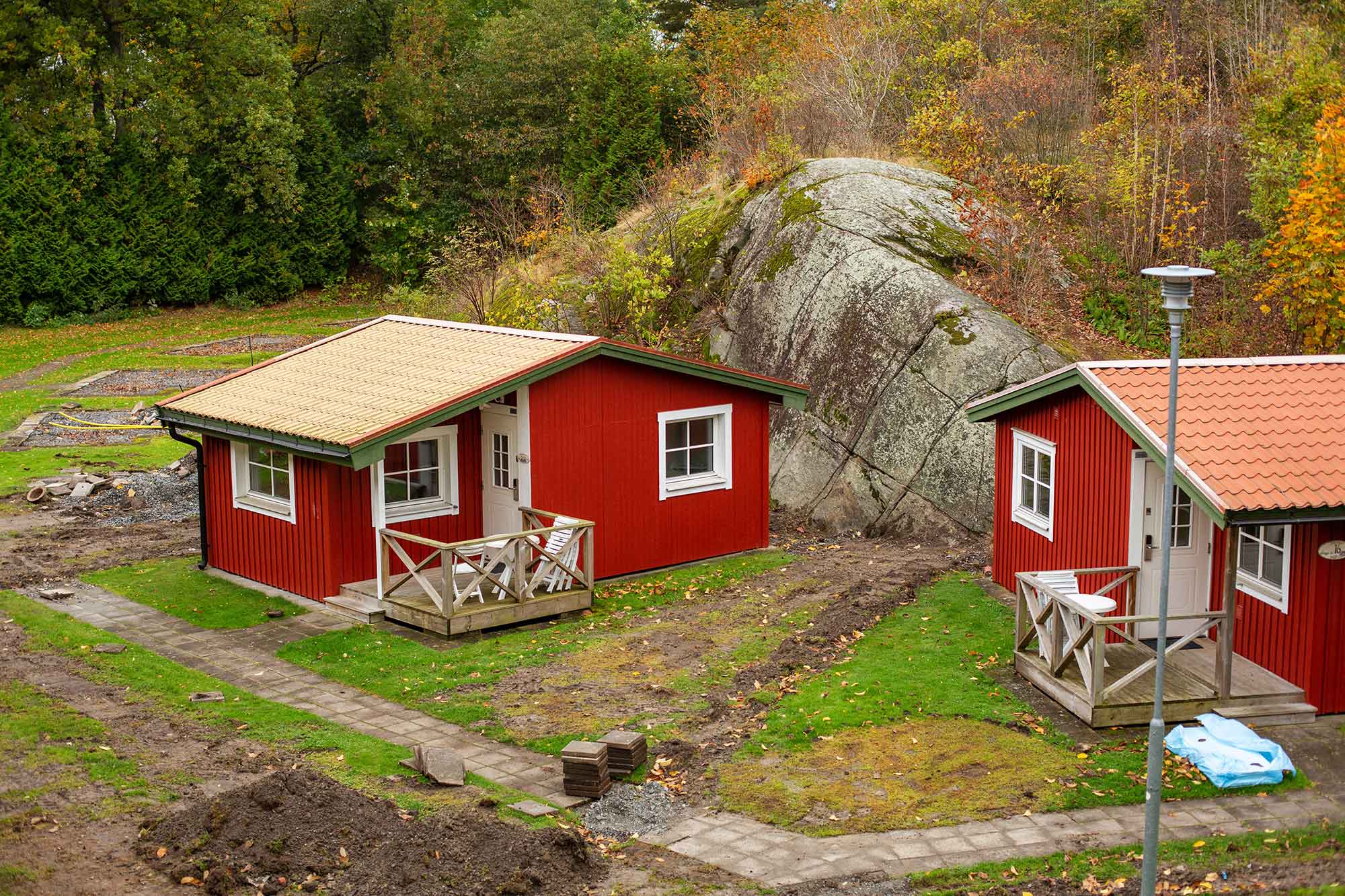 fritidshus i sverige, röd stuga
