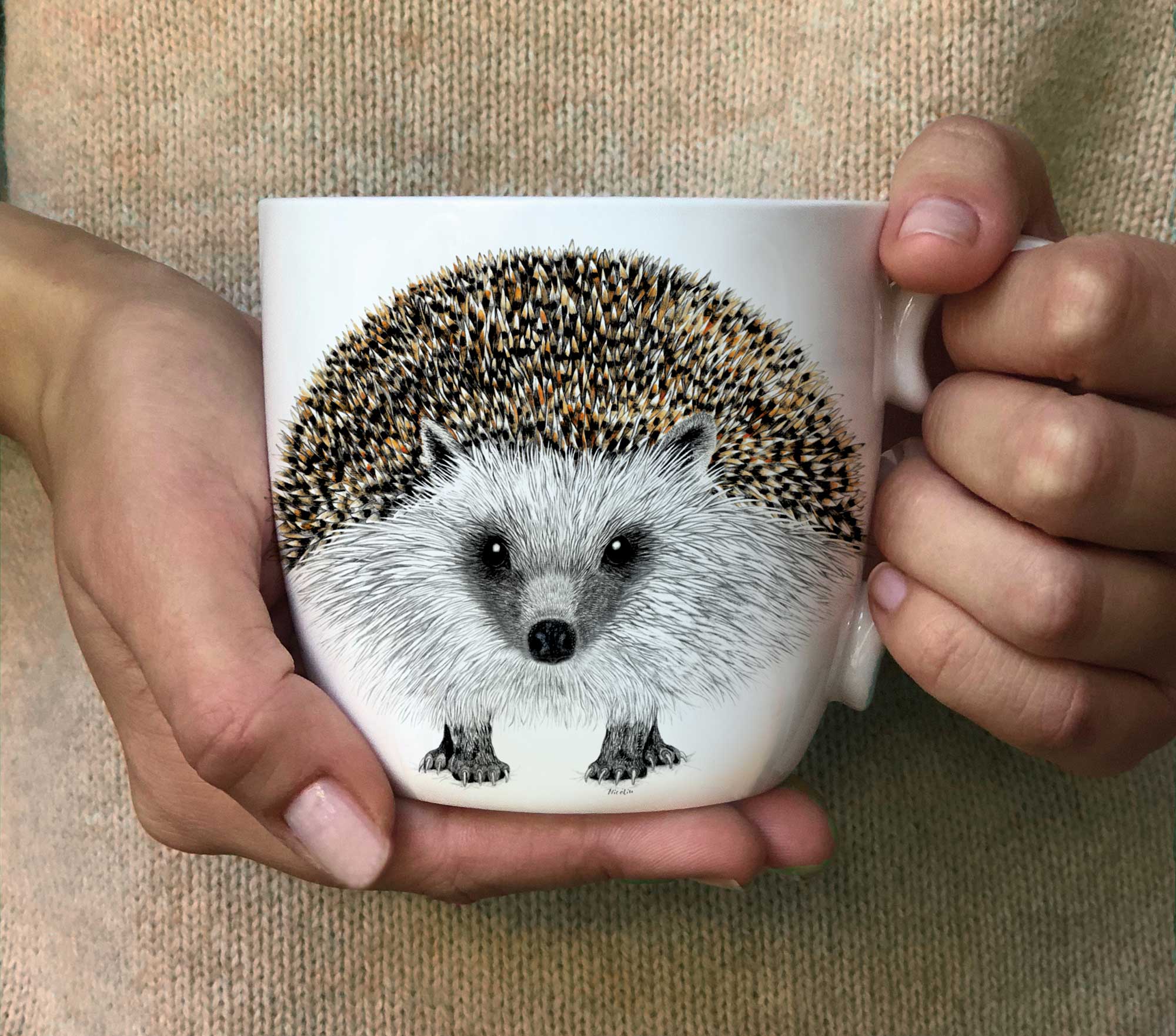 mugg med igelkott