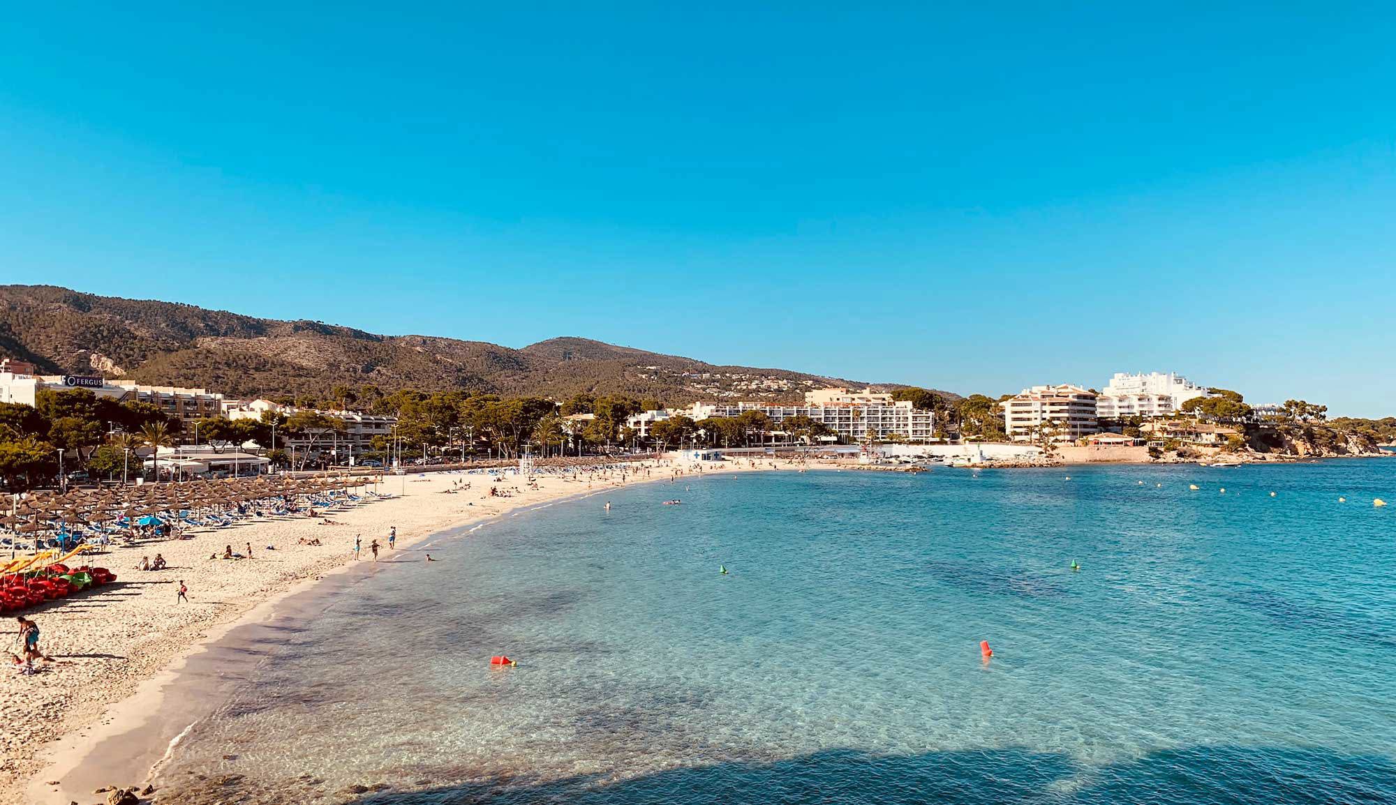 strand, spanien, hus i spanien, sandstrand