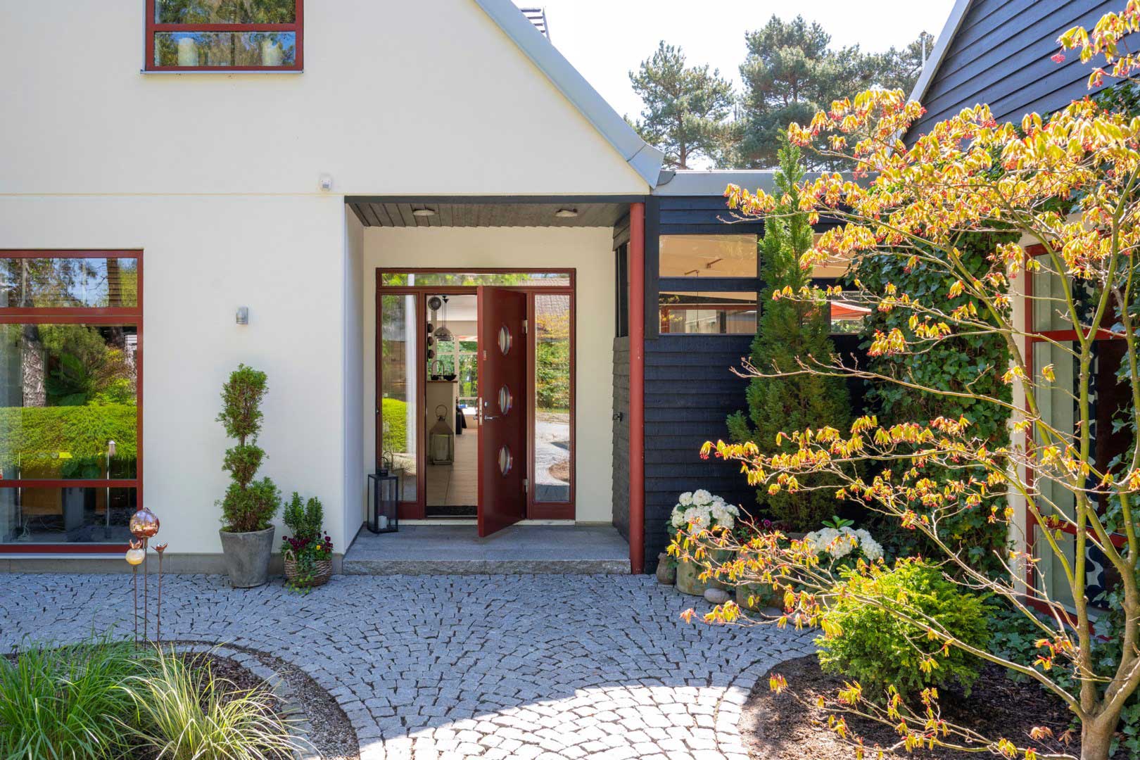 entré, bostad, villa