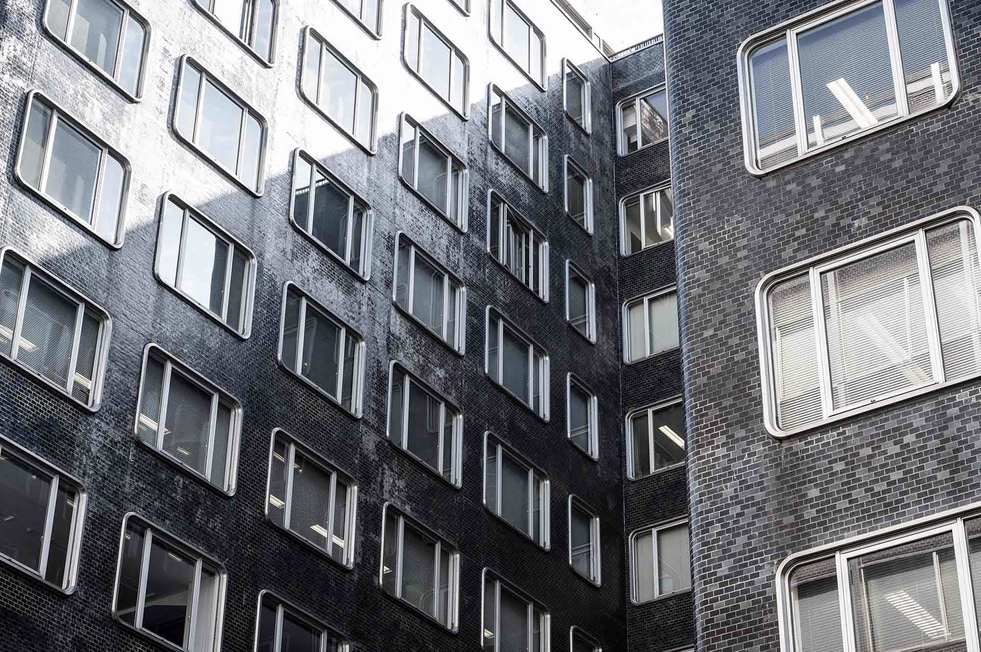 bostadshus, grått