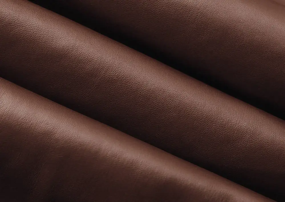 Chokladbrunt läder