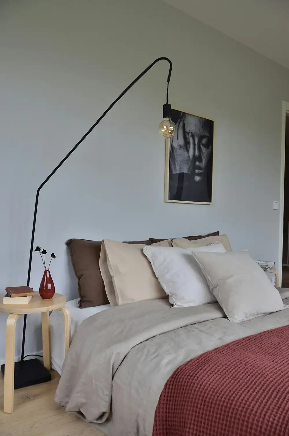 sovrum inför visning